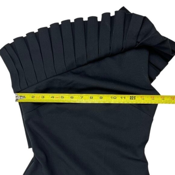 Ted Baker London Black Laylahi  Pleated One Shoulder Dress Size Ted 1 (US 4) NWT - Picture 10 of 16
